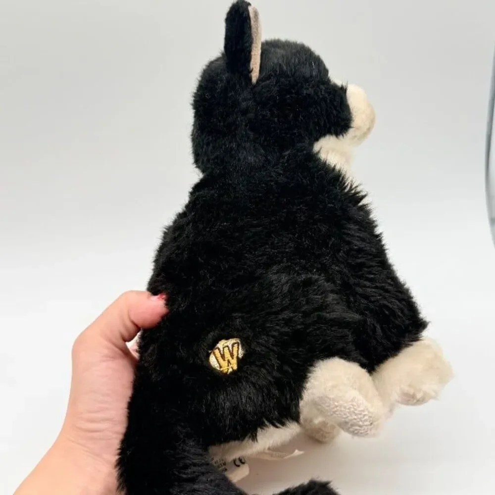 Webkinz Signature Tuxedo Cat Plush Black White WKSS2013 Stuffed Animal